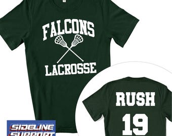 Lacrosse Team Custom Personalized Unisex Soft Jersey Bella Canvas Tee Shirt Great Gift - 3.3001