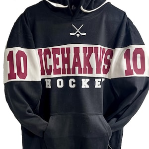 Hockey Team Team Custom Personalized Unisex Varsity Colorblocked Fleece Hoodie Shirt Perfect Gift - 8644