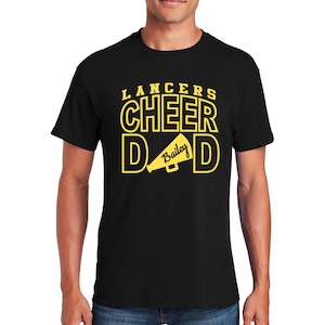 Cheer Dad Custom Personalized Unisex Heavy Cotton Gildan Tee Shirt Great Gift - 5000