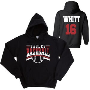 Baseball Team Custom Personalized Unisex Heavy Blend Cotton Gildan Hoodie Shirt Perfect Gift - 18500