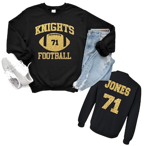 Football Team Custom Personalized Unisex Heavy Blend Cotton Gildan SweatShirt Perfect Gift Boujee Football Gear - 18000