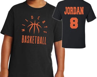 Basketball Team Custom Personalized Youth Heavy Cotton Gildan Tee Shirt Great Gift - 5000b