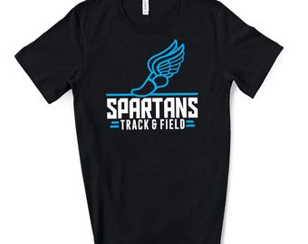 Track and Field-team aangepast gepersonaliseerd uniseks zacht jersey Bella canvas T-shirt geweldig cadeau - 3001