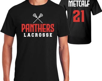 Lacrosse Team Custom Personalized Unisex Heavy Cotton Gildan Tee Shirt Great Gift - 3001
