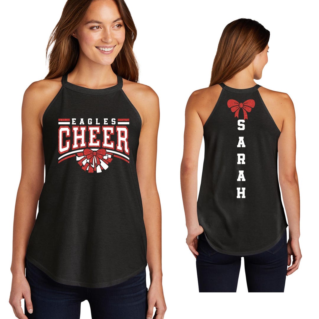 Cheer Team Custom Personalized Glitter Team Design Women's Tri-blend ...