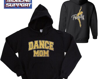 Danse maman personnalisée paillettes conception unisexe lourd mélange de coton Gildan chemise à capuche cadeau parfait - 100.18500