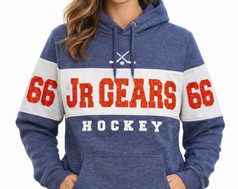 Sudadera con capucha y diseño de hockey con purpurina, totalmente personalizada, de Holloway - 229563