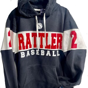Baseball Team Team Custom Personalized Unisex Varsity Colorblocked Fleece Hoodie Shirt Perfect Gift - 8644