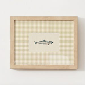 Vintage Fisch Digitaldruck | Antikes einzigartiges Wand-Kunst-Tierdruck | Fischer Ästhetische Vintage Wand Dekor Grandmillenial Digital Download