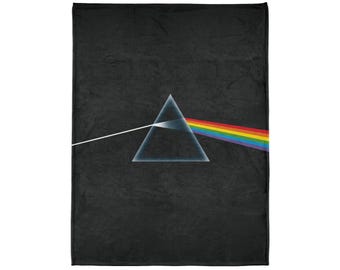 Pink Floyd Dark Side of the Moon Soft Blanket, Music Lover Gift, Cozy Throw, Home Decor, Fleece Bed Cover, Bedroom Accent
