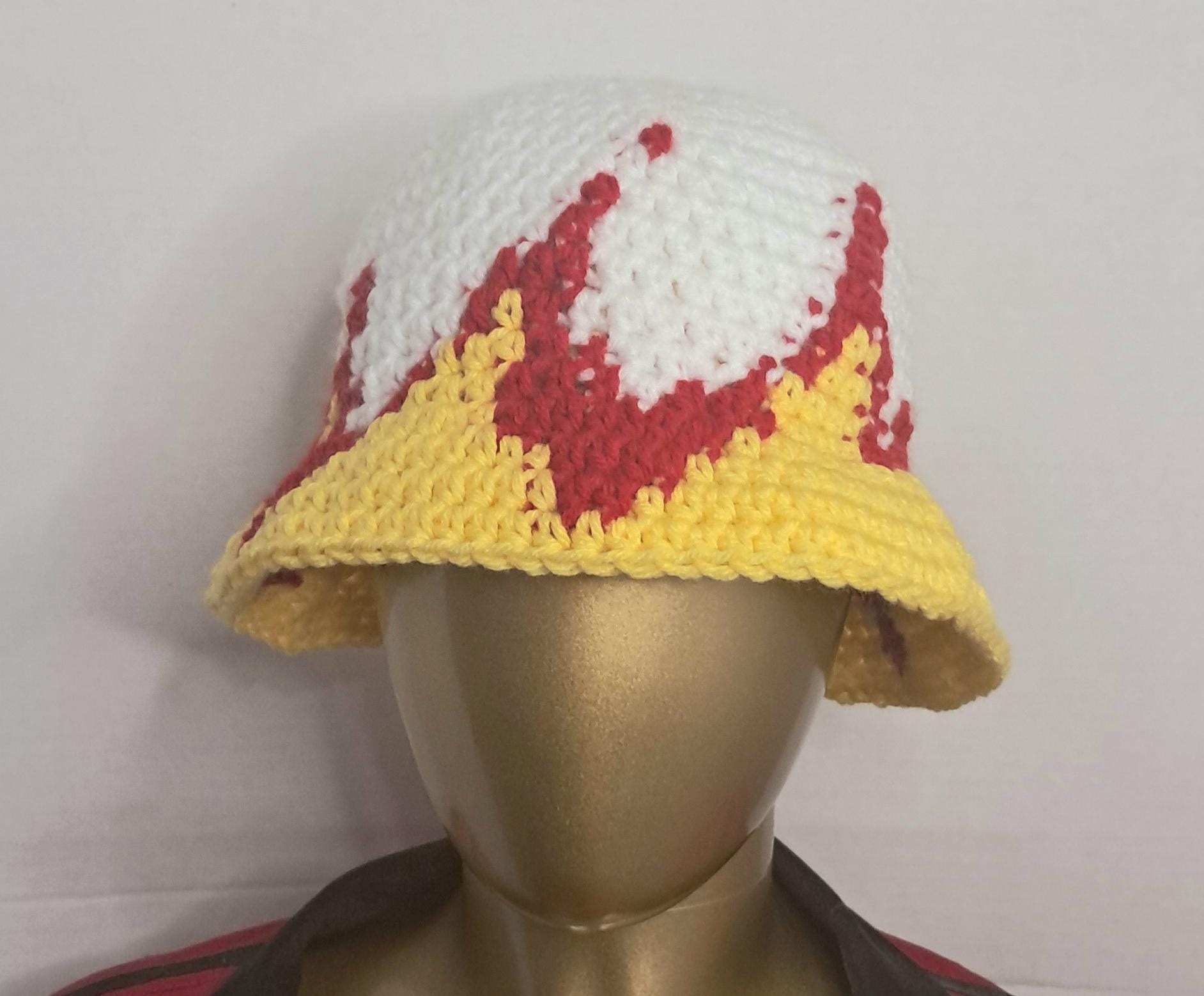 Crochet Flame Bucket Hat - Etsy