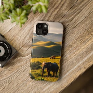 Elephant Safari Phone Case - Samsung elephant safari iphone case, Wildlife Lover Gift, Safari Adventure phone cases, safari jeep cell case