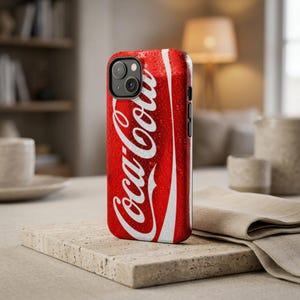 Etui na telefon Coca-Cola MagSafe, etui na iPhone'a dla miłośników napojów gazowanych, pomysły na prezenty dla miłośników Coca-Coli, pomysły na prezenty w stylu retro, magnetyczne etui na telefon Coca-Cola
