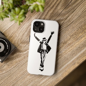 Michael Jackson Silhouette Tough Phone Case, Michael jackson iPhone Cover, Durable Samsung Galaxy Case, Music Lover Gift, Unique Pop Culture