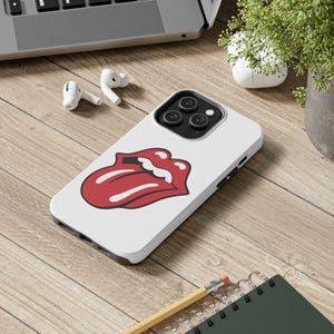 Rolling Stones tufft telefonskal, Rolling Case-logotyp för iPhone, Samsung Rolling Stones-skal, skal för rockmusikälskare, present till Stones-fan