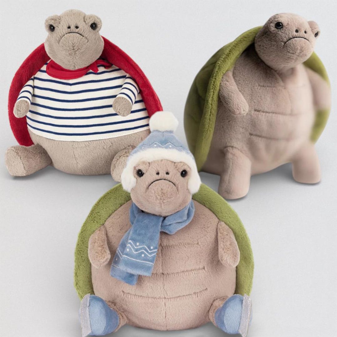 Jimmy Turtle Jellycat Jimmy Turtle Plush, Cute Turtle Stuffed Animal, Soft Sea ...