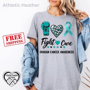 Ovarian Cancer Awareness Shirt, Support Gift, Cancer Survivor Graphic Tees, Cancer Warrior Clothing, Ovarian Cancer Gifts, Gifts for Mom