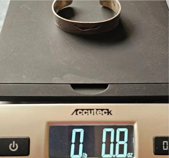Sterling Silver Roadrunner Overlay Cuff Bracelet … - image 10