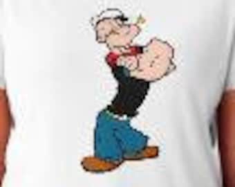 Popeye Essential T-Shirt aus 100% Baumwolle