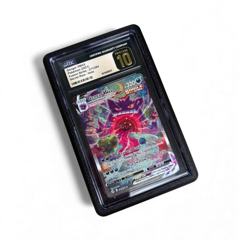 Marco de exhibición de cartas graduadas para montaje en pared: soporte protector para bloques CGC y PSA, colecciones de JCC Pokémon imagen 1