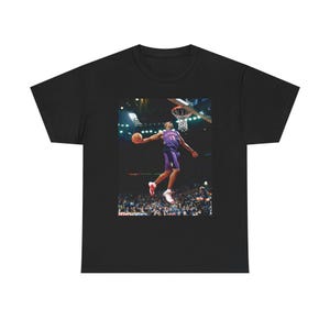 ヴィンス・カーター ダンクコンテスト シャツ、バスケットボールファンシャツ、NBA 愛好家へのギフト、スポーツグラフィック T シャツ、アスレチックアパレル