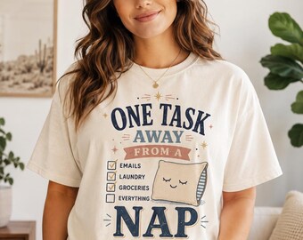 Camiseta para amantes de la siesta / Divertida camiseta de algodón para un día de relax.