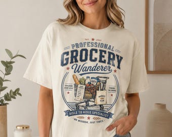 Camiseta "Explorador profesional de supermercados" / Camiseta divertida para ir de compras al supermercado