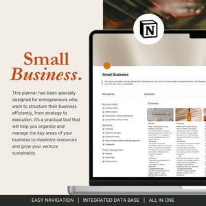 Small Business Planner Notion | Planner Pequeños Negocios