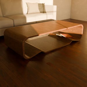 Modern Parametric cut ready file for home decor, ready for cnc parametric coffee table file, original minimalist coffee table