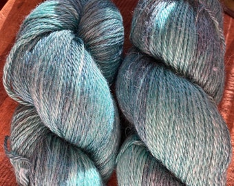 Rainforest Marquita alpaca/tencel hand-dyed yarn