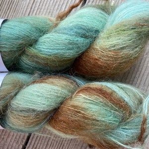 Halo Watercolor Lace Weight Brushed Suri Alpaca Yarn Seascape