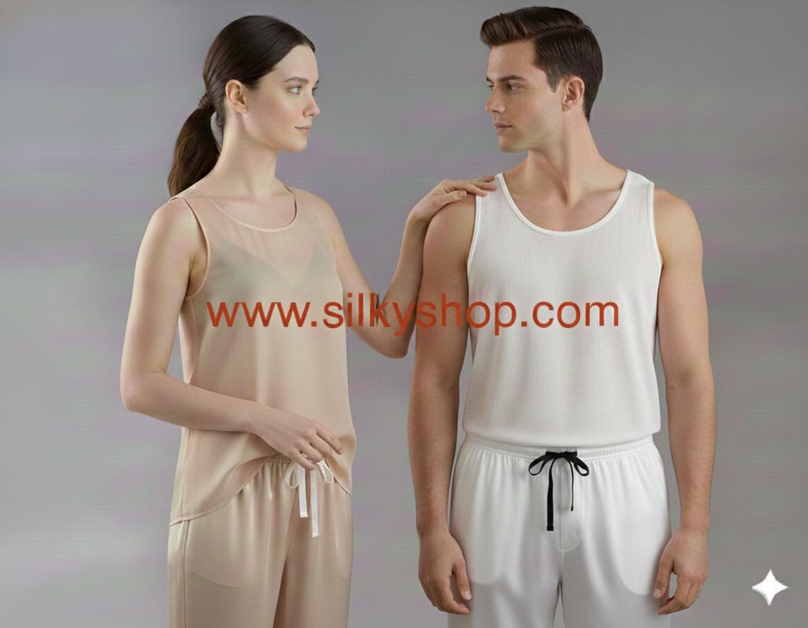 Men's Pure Silk Satin T Shirt Made In England – Silks - Foto 6