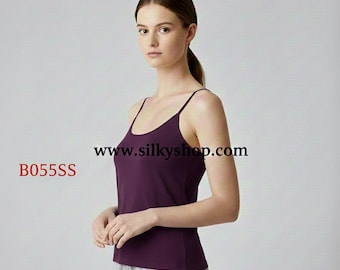 Silk Camisole Top - Women's Light Knit Jersey underwear