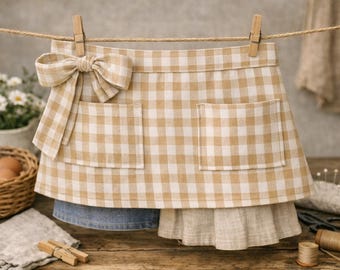 Half Apron Sewing Pattern — Two Sizes Included (PDF) by The Gingham Bow™