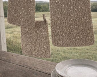 El paño de cocina Peek-A-Boo — Patrón de ganchillo (PDF) de The Gingham Bow™