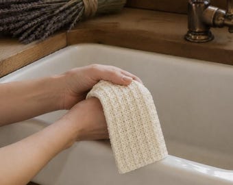 Grace Hand Towel Crochet Pattern – Textured Kitchen Decor (Digital Download)