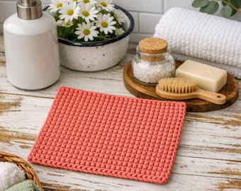 Toallita de spa con aspecto de punto — Patrón de ganchillo (PDF) de The Gingham Bow™