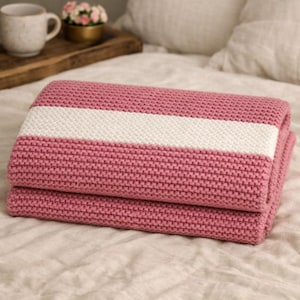 Bulky Garter Stitch Throw Blanket Pattern