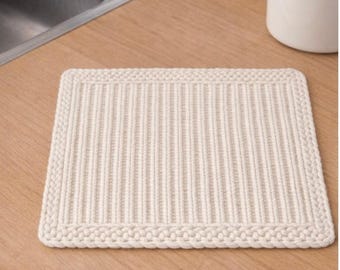 Patrón de tejido horizontal para paño de cocina — PDF de The Gingham Bow™