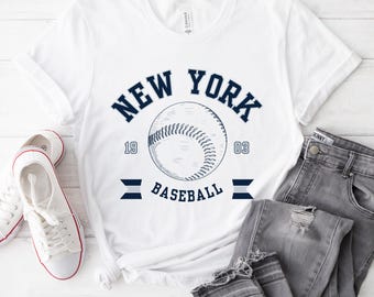 New York Baseball Shirt, Vintage NY Shirt, Cute Trendy New York Baseball Game Day Tee Shirt,Gift for New York Baseball Fan T Shirt Gift