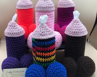 Crochet Penis Tissue Holder