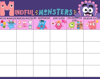 Mindful Monsters Reward Chart