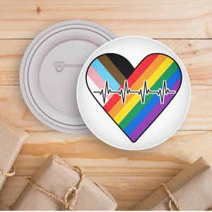 You Are Safe With Me Nurse Ally Button Pin LGBTQ Rainbow Stethoscope Pride Badge for Doctor Nurse Medical Professional Gift for Holidays