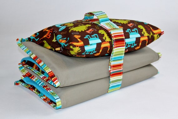 Nap Mat Cover With Blanket Pillowcase Handle And Strap Etsy
