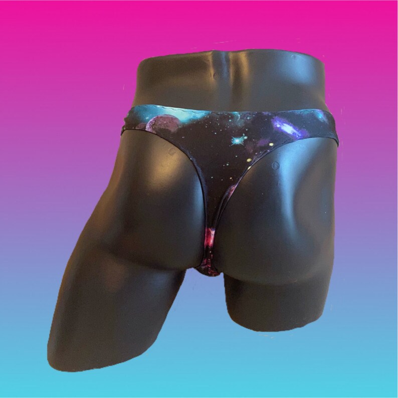 Cosmic Print Swim Thong - Etsy