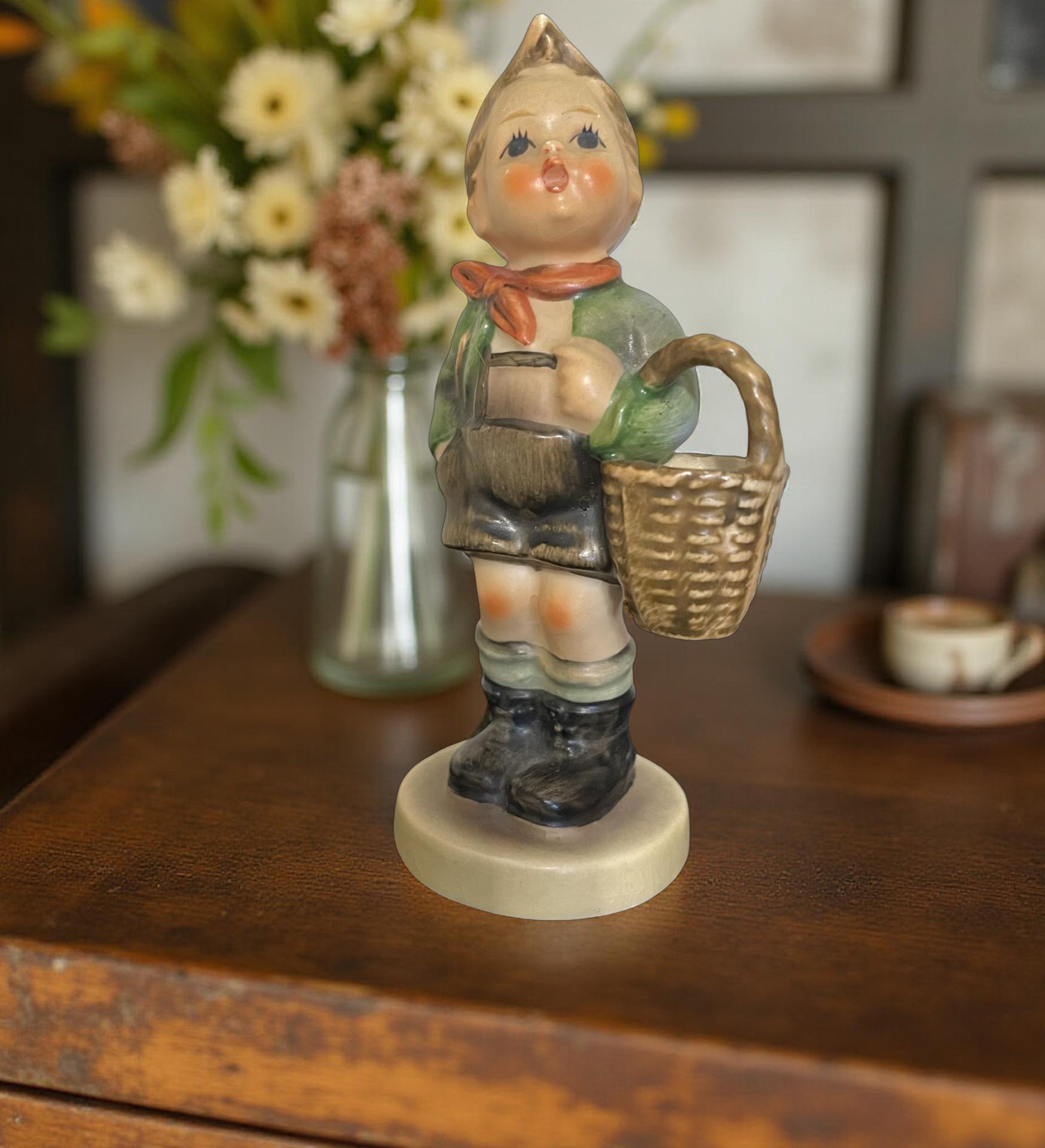 Goebel Hummel Village Boy With Basket Made in West Germany - Etsy