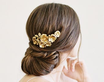 Rosebud Hair Combs, Bridal Hair piece, Wedding hair piece, barrette, comb, hairpin, flower