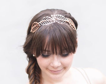 Fallen Leaves (FULL size) Crown - Golden Leaves Headband, Crown, Boho, Halo, Bridal, Wedding Hair Accessories