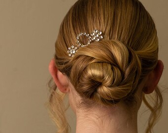 Set of three sparkling hairpins - Bridal hair pice, wedding hair piece, barrettes