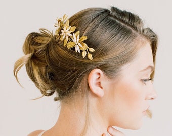 Lange Stern Blume Haarkamm - Haarspange, Haarnadel, Rückenkamm, Floral Kopfstück, Braut Blume Kamm, Haarspange, Braut Blume Kamm, Hochzeit Kamm